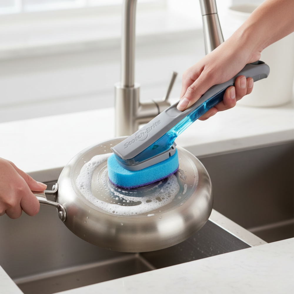 SCOTCH BRITE BÀN CHẢI RỬA CHÉN CHỐNG TRẦY