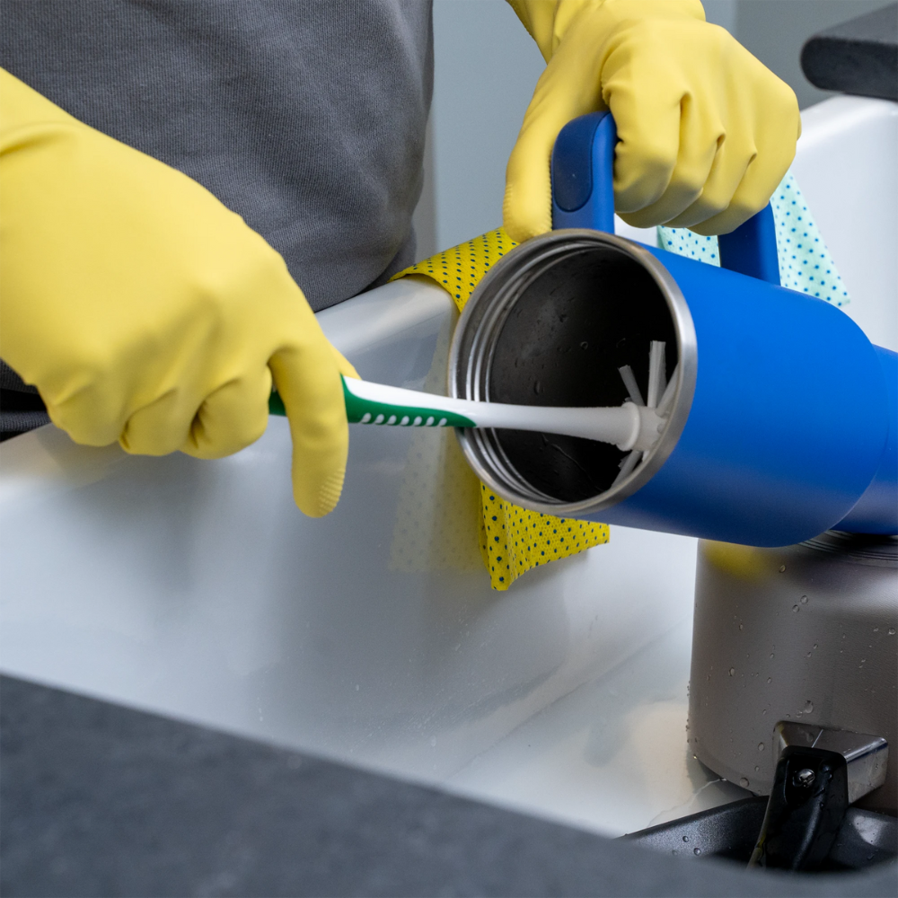 LIBMAN BÀN CHẢI RỬA BÌNH, CỐC 30.5CM CÁN CAO SU