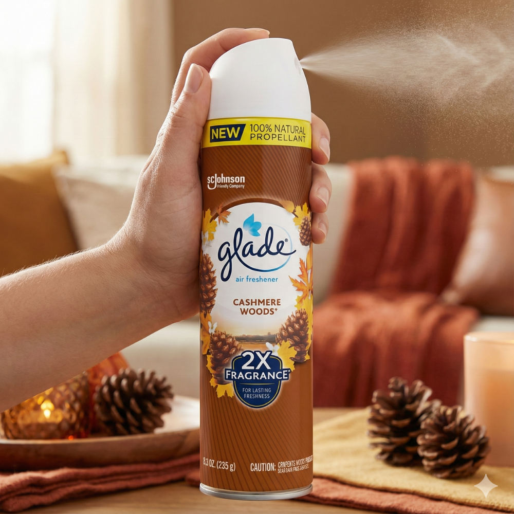 GLADE XỊT THƠM PHÒNG HƯƠNG GỖ CASHMERE 235G