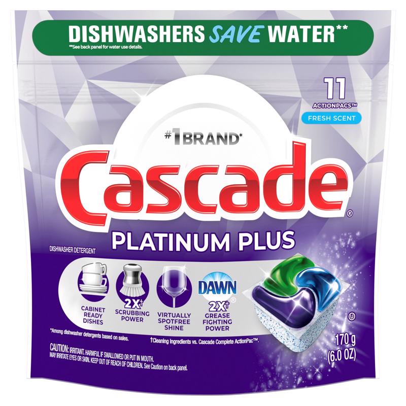 CASCADE GÓI 11 VIÊN RỬA CHÉN CHO MÁY RỬA CHÉN 170G