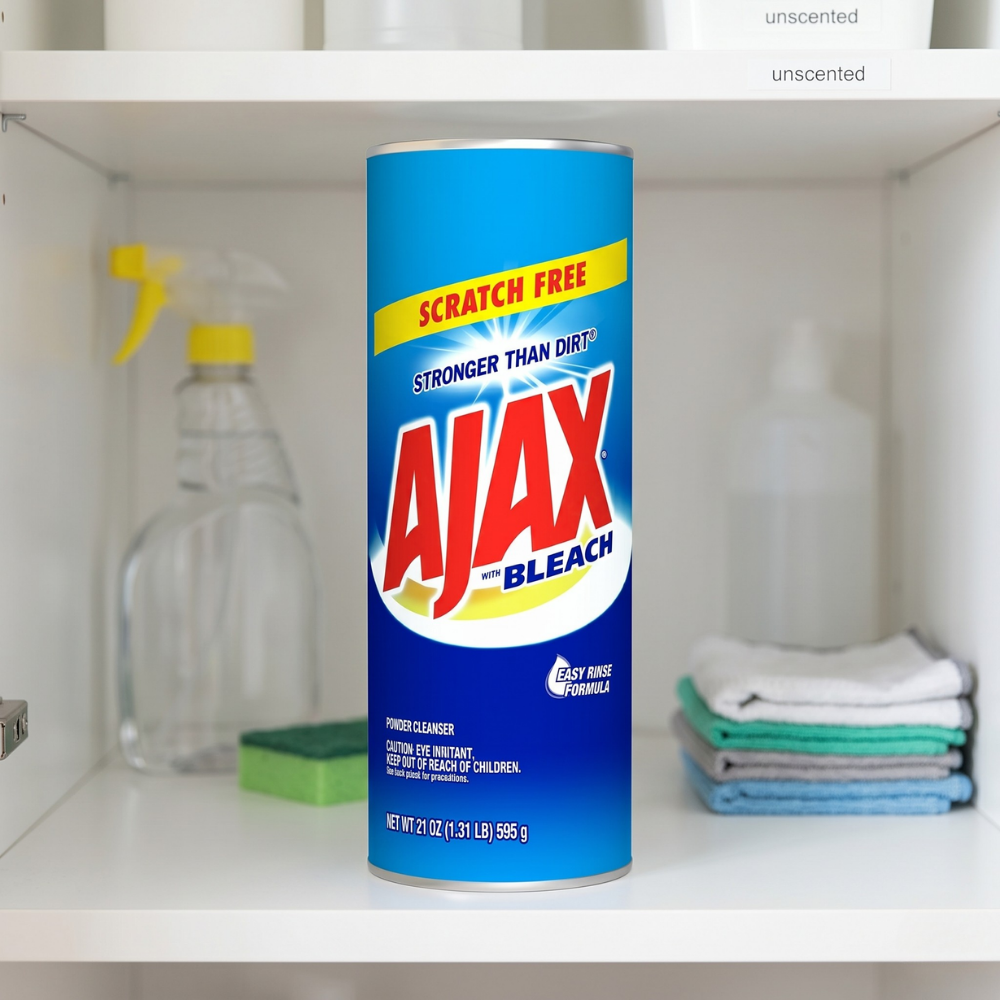 AJAX BỘT TẨY RỬA BỀ MẶT KHÔNG MÙI 595G