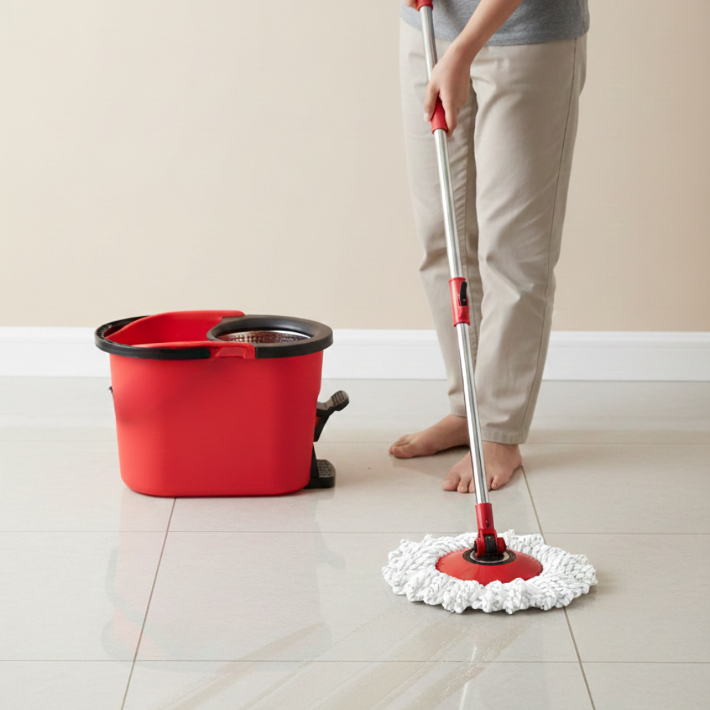 ACE BỘ XÔ VÀ CÂY LAU NHÀ VẮT XOAY SỢI MICROFIBER