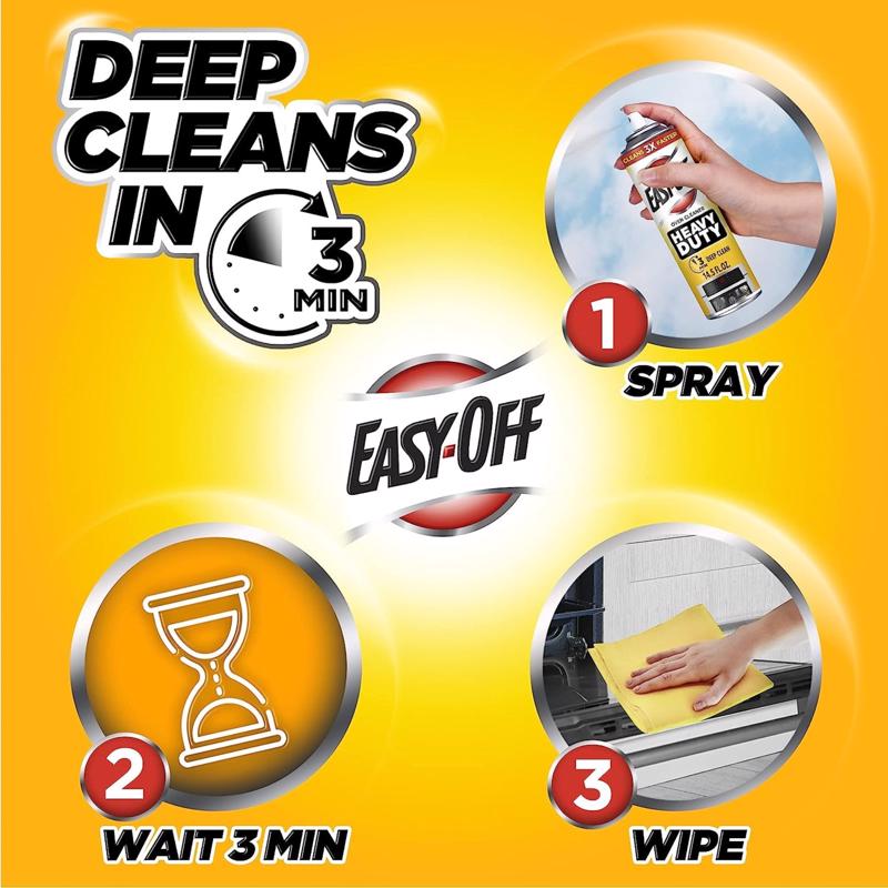 EASY-OFF LON XỊT TẨY VẾT DẦU MỠ CHO LÒ NƯỚNG 453G
