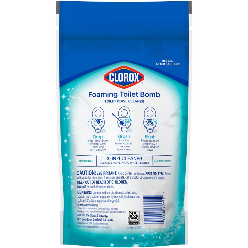 CLOROX GÓI 5 VIÊN TẨY RỬA BỒN CẦU 150G HƯƠNG THƠM