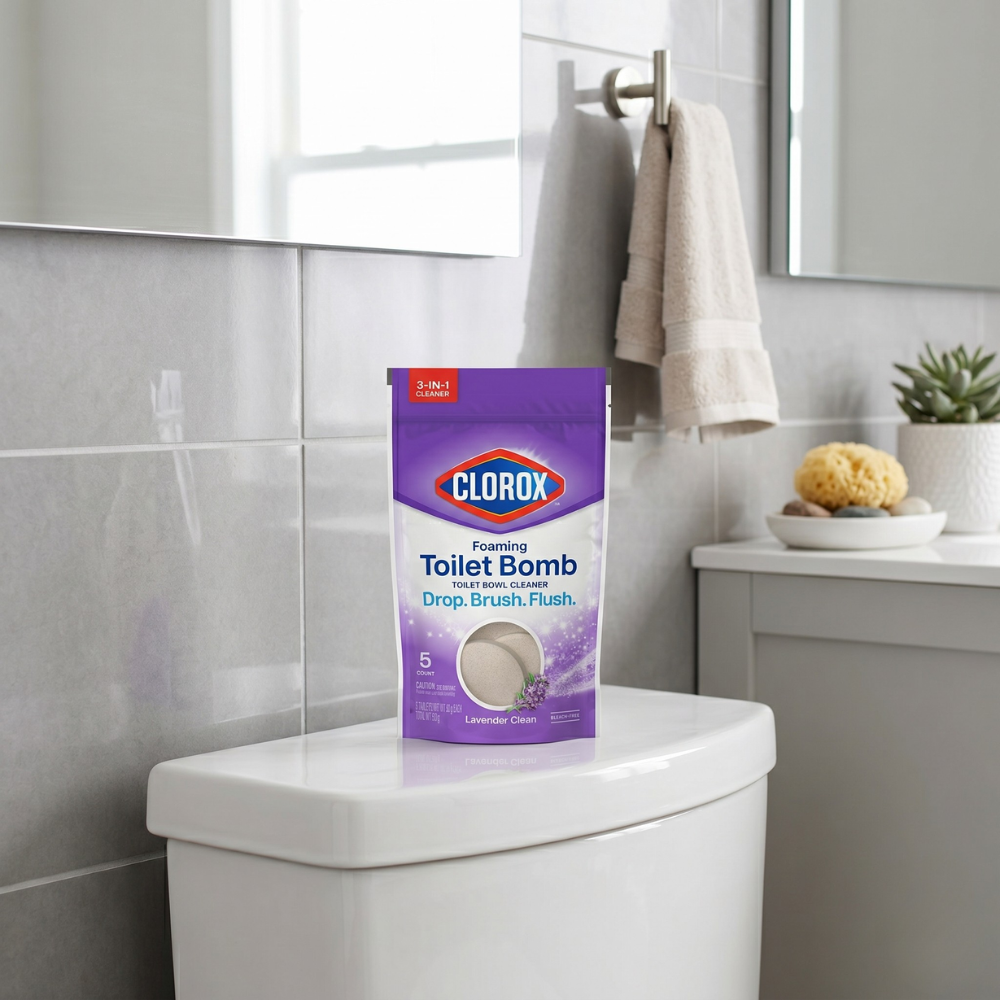 CLOROX GÓI 5 VIÊN TẨY RỬA BỒN CẦU 150G LAVENDER