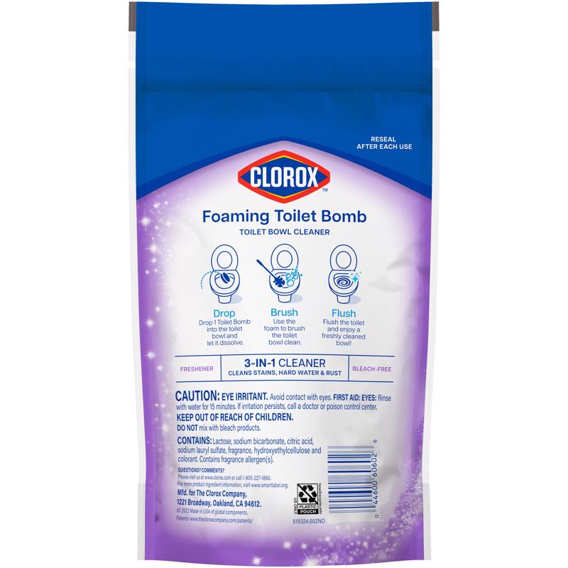 CLOROX GÓI 5 VIÊN TẨY RỬA BỒN CẦU 150G LAVENDER