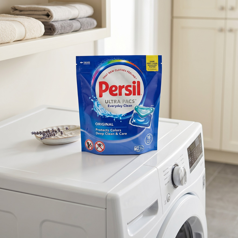PERSIL GÓI 16 VIÊN VIÊN GIẶT QUẦN ÁO CHO MÁY GIẶT