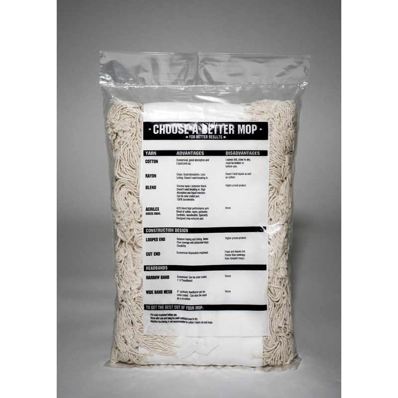 ELITE MOPS AND BROOMS ĐẦU LAU BỤI COTTON 12.7X61CM