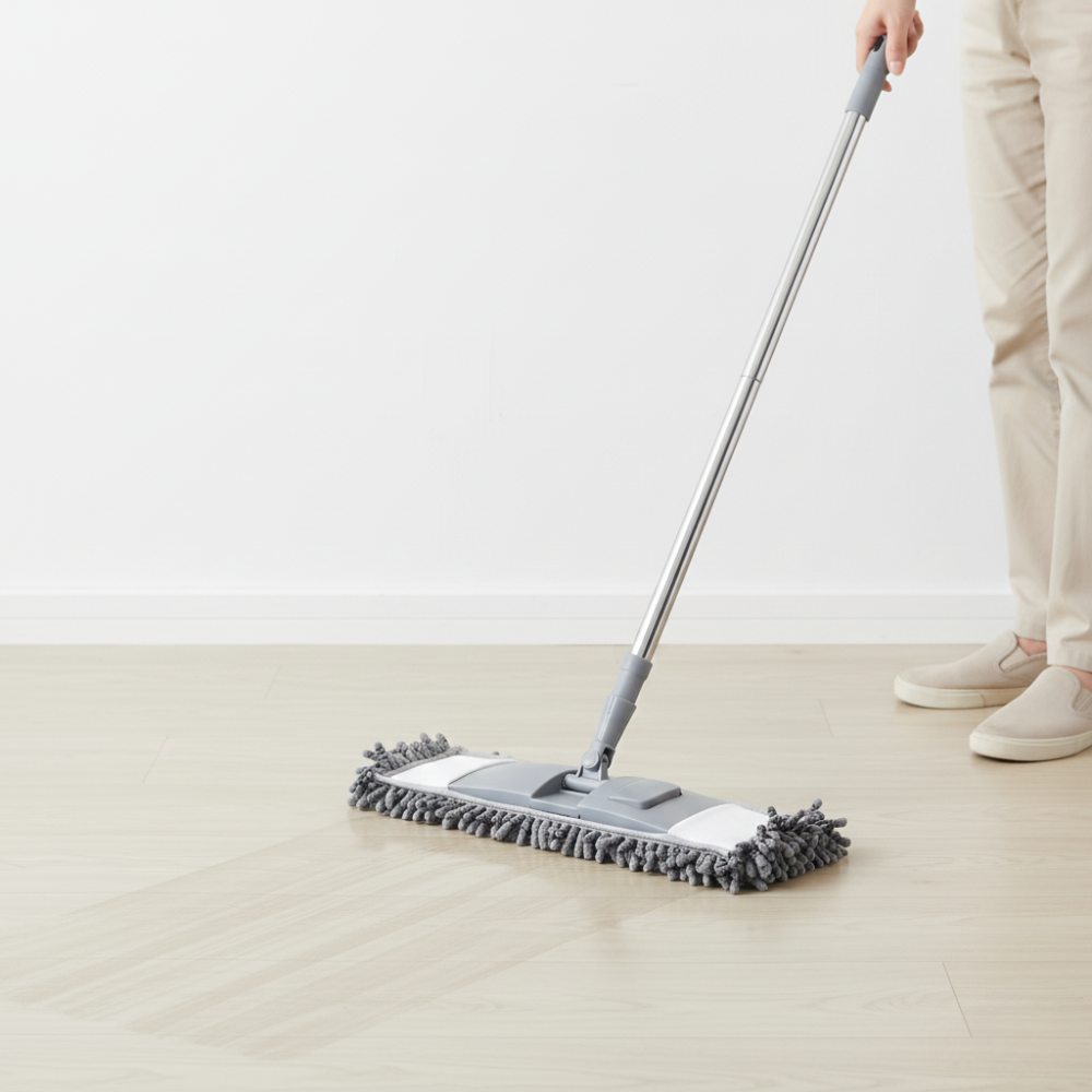 ACE CÂY LAU NHÀ BẰNG NHỰA ĐẦU VẢI TỔNG HỢP 117CM