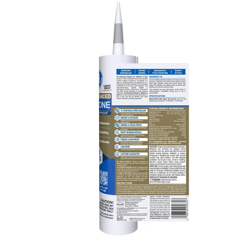 GE KEO TRÁM CỬA SỔ,CỬA RA VÀO SILICONE 2 298ML