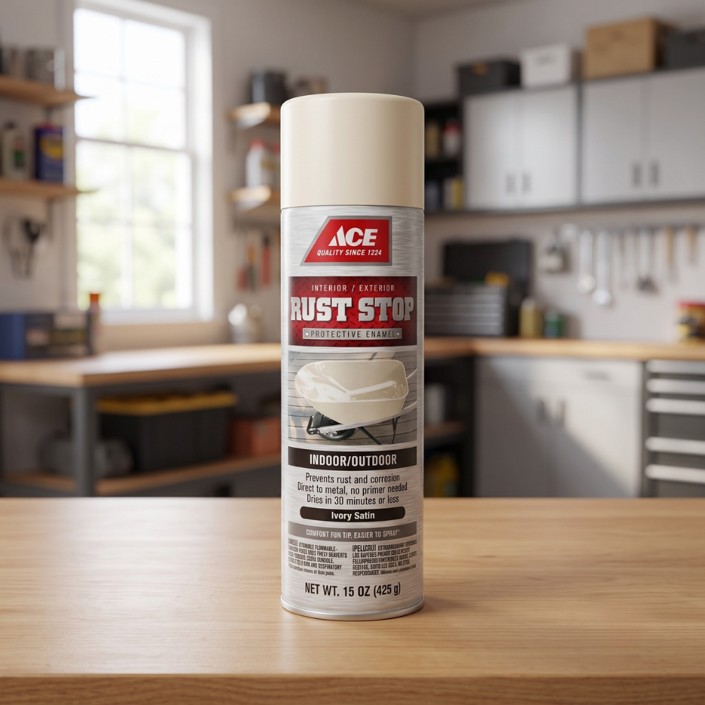 SƠN XỊT PHỦ BÓNG CHỐNG RỈ ACE 425G-MÀU NGÀ