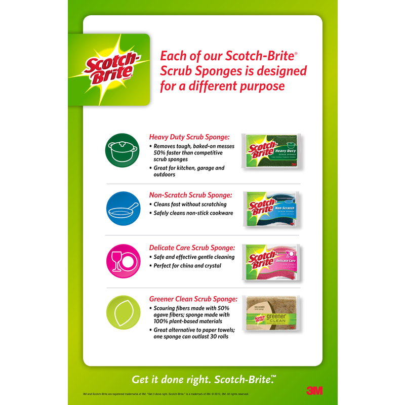 SCOTCH BRITE GÓI 3 MIẾNG BỌT BIỂN ĐA NĂNG 11CM