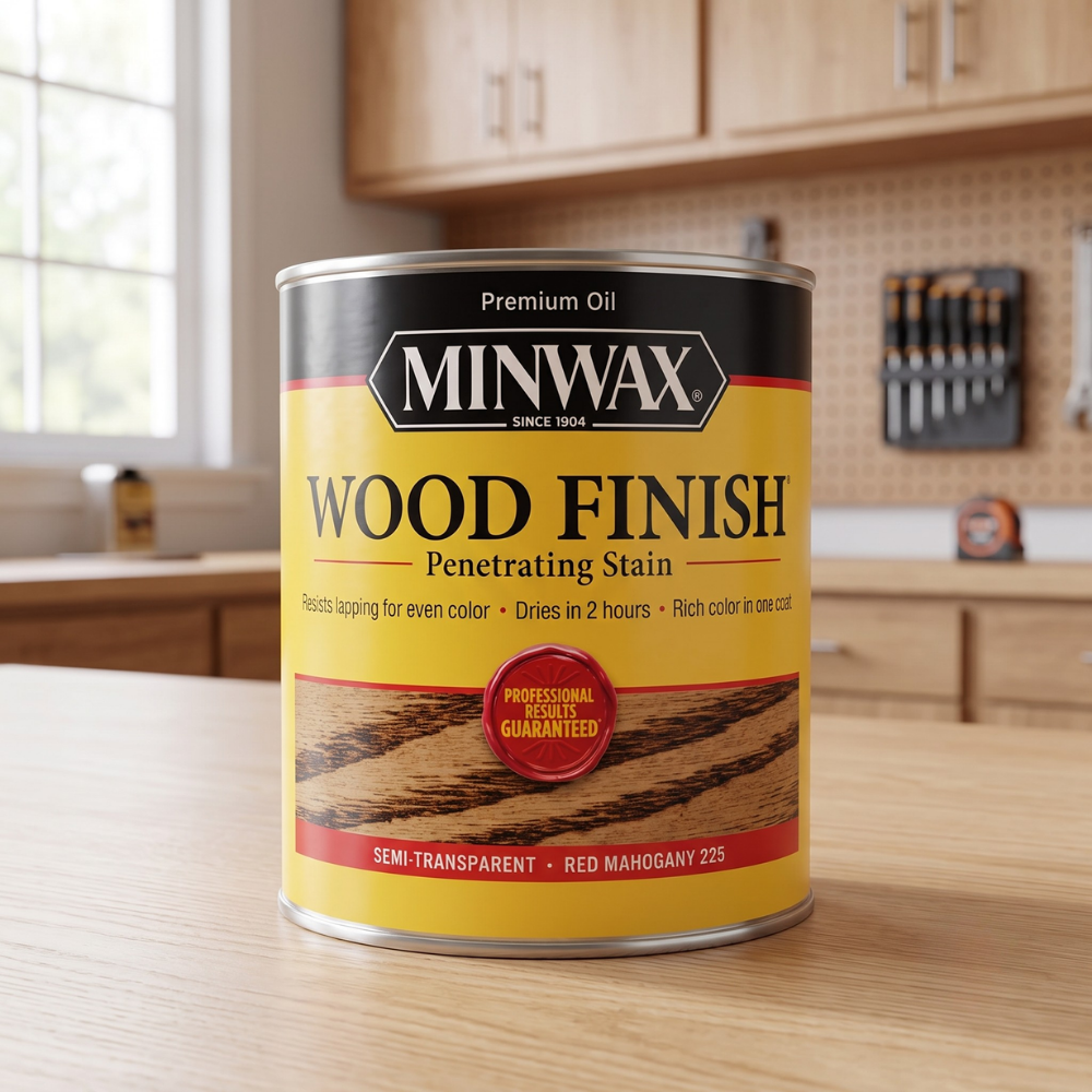 MINWAX SƠN PHỦ NHUỘM MÀU ĐỎ GỤ 946ML-BÁN TRONG