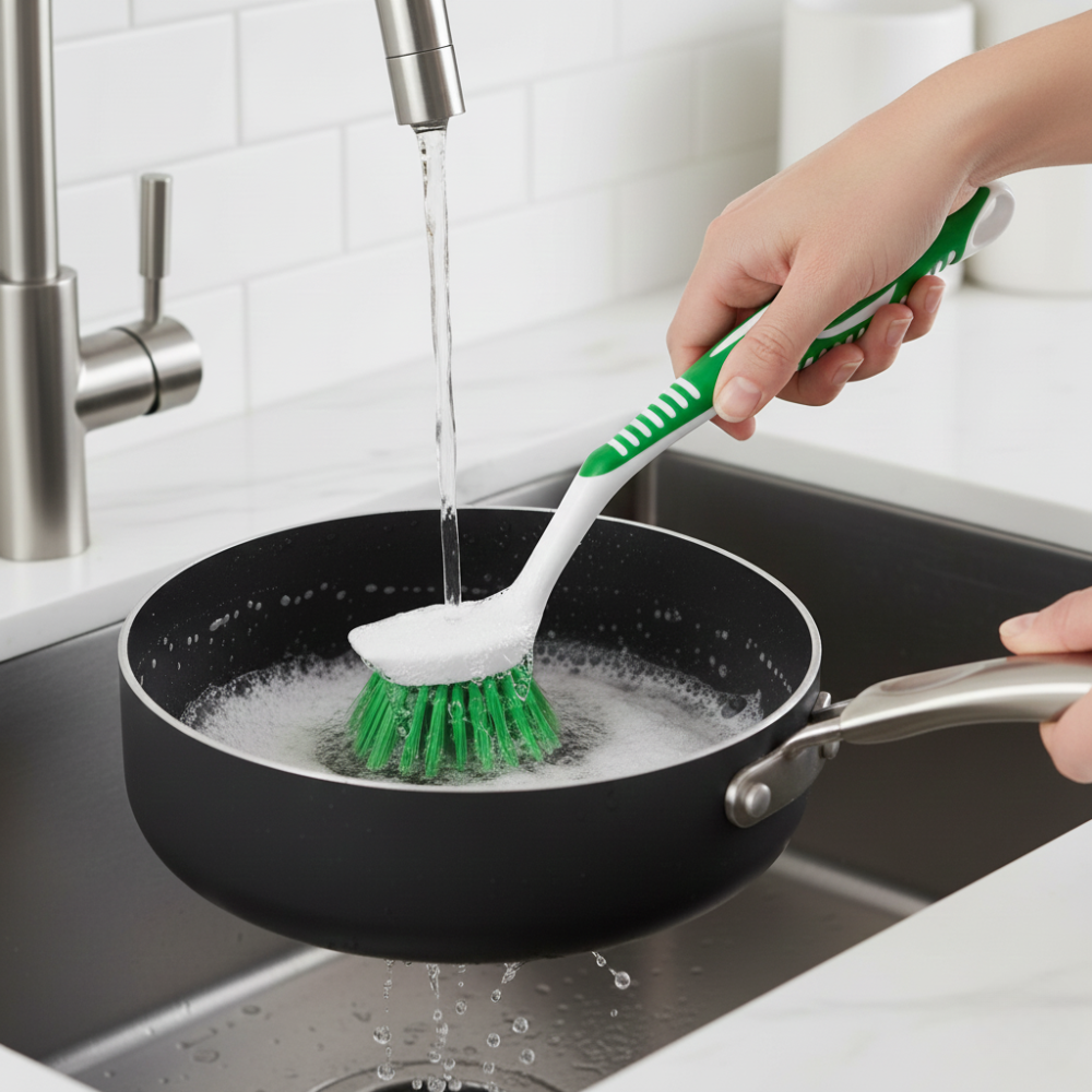 LIBMAN CỌ RỬA BẾP LÔNG NHỰA CỨNG 20CM