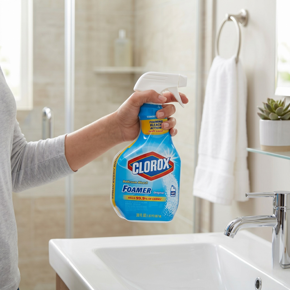 CLOROX XỊT TẨY RỬA PHÒNG TẮM DẠNG BỌT 887ML