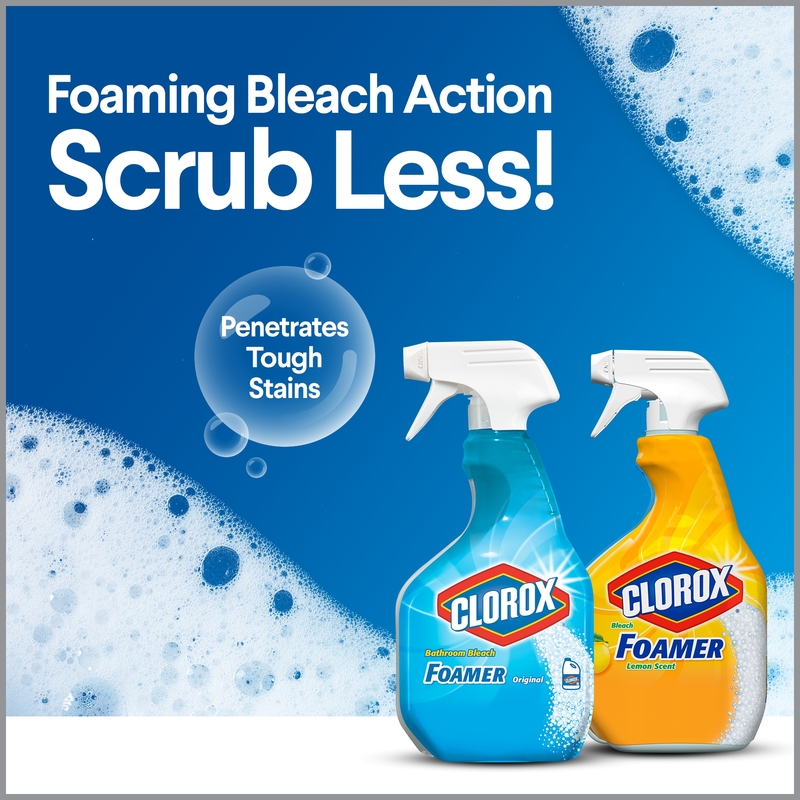 CLOROX XỊT TẨY RỬA PHÒNG TẮM DẠNG BỌT 887ML