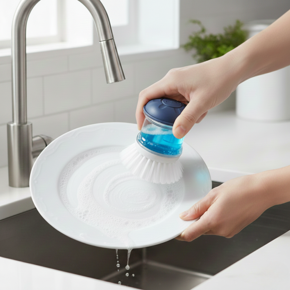 SCOTCH BRITE CỌ RỬA CHÉN NGĂN XÀ PHÒNG 10CM