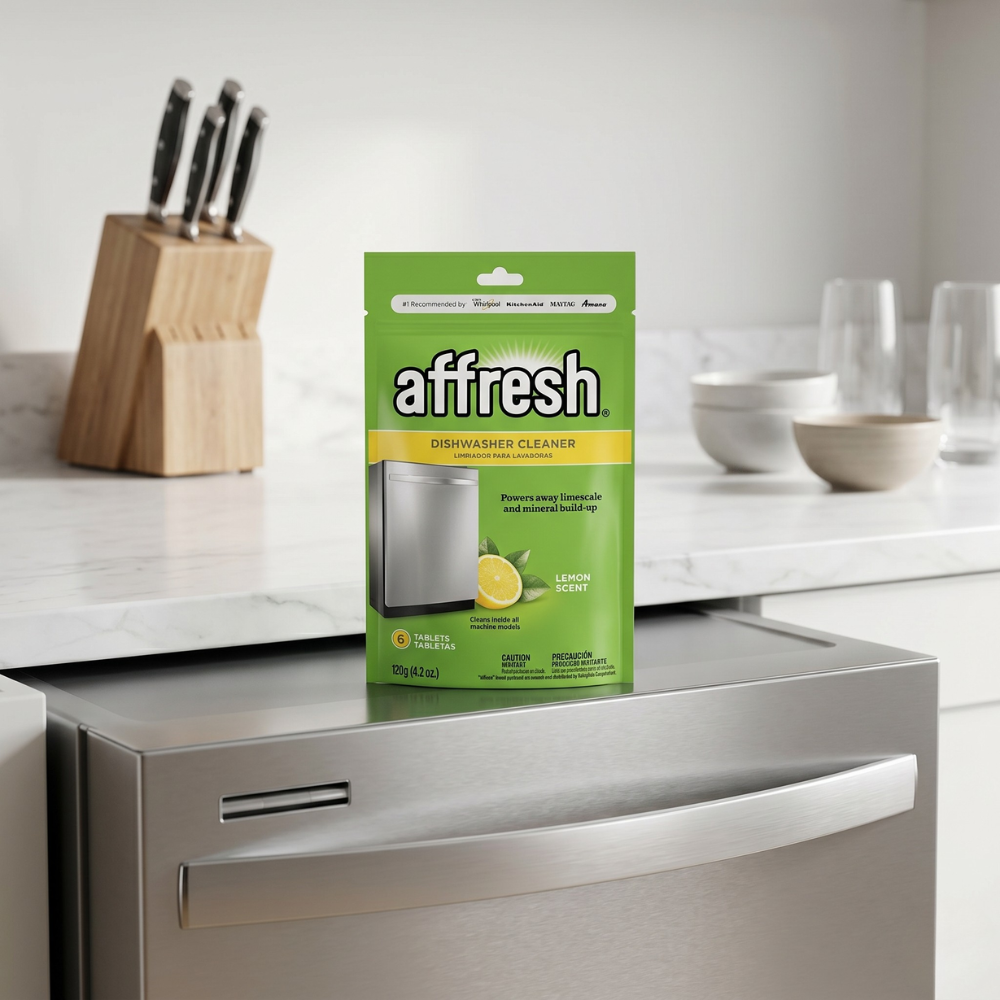 AFFRESH GÓI 6 VIÊN LÀM SẠCH, KHỬ MÙI MÁY RỬA CHÉN
