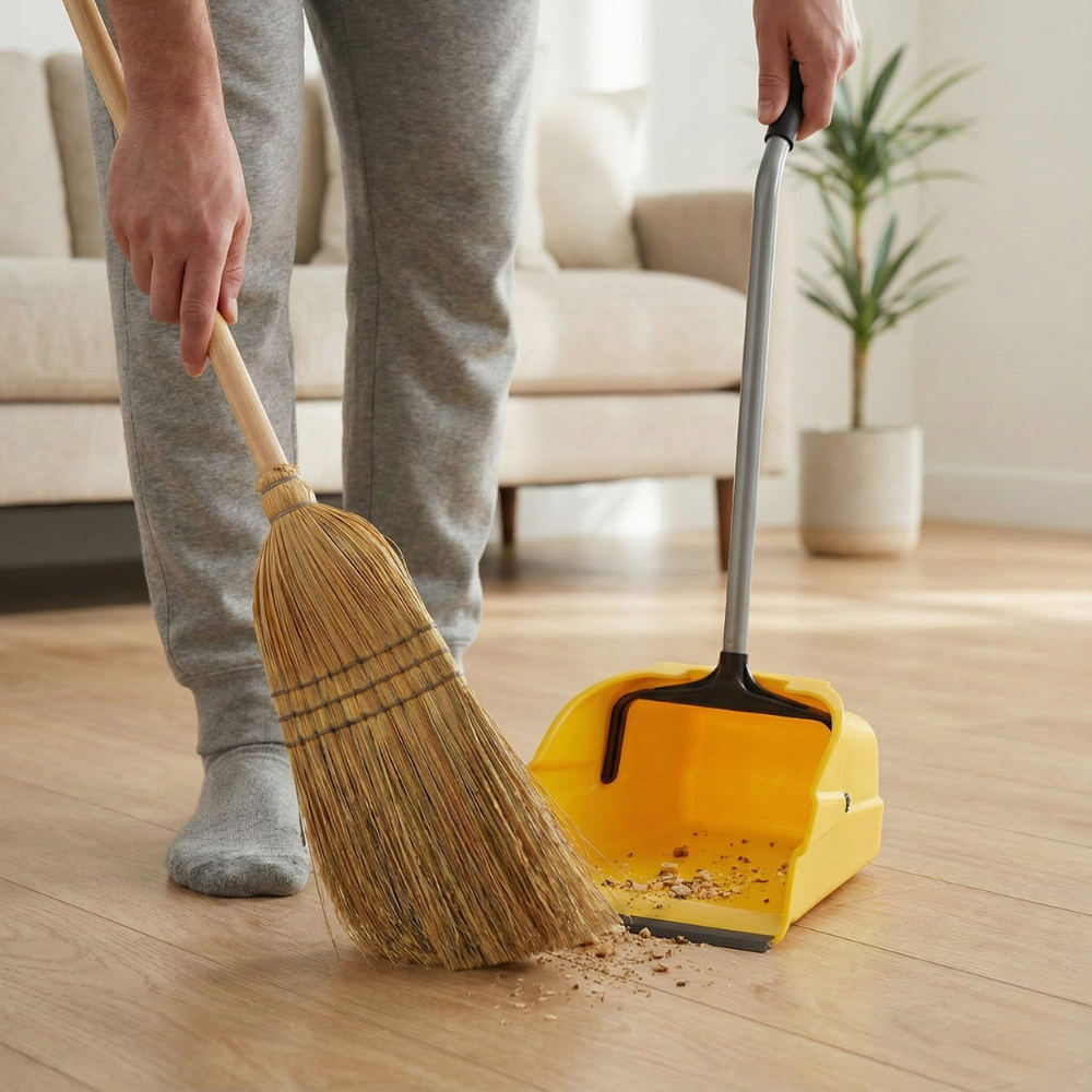 QUICKIE HỐT RÁC CÁN DÀI TAY CẦM CÔNG THÁI HỌC 35CM