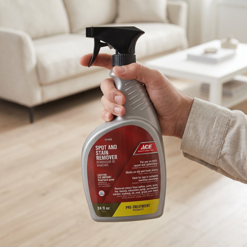 ACE XỊT TẨY VẾT BẨN THẢM, BỌC GHẾ HƯƠNG QUÝT 710ML
