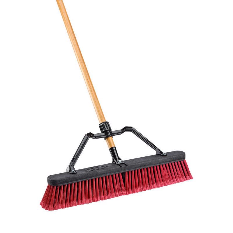 LIBMAN CHỔI ĐẨY NHỰA CÁN GỖ ĐẦU RỘNG 60.96CM