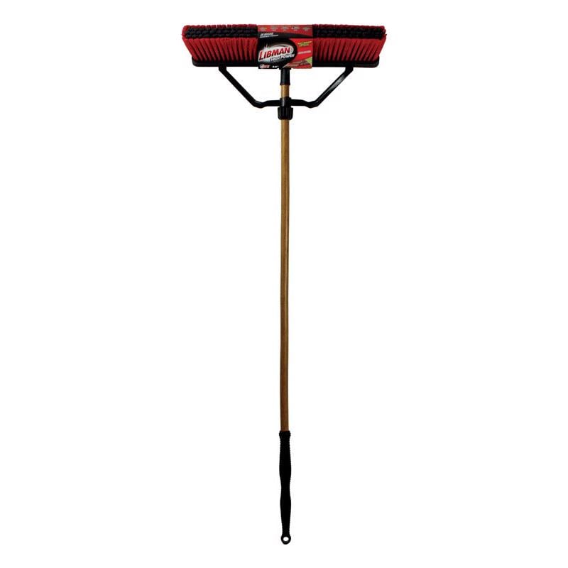 LIBMAN CHỔI ĐẨY NHỰA CÁN GỖ ĐẦU RỘNG 60.96CM