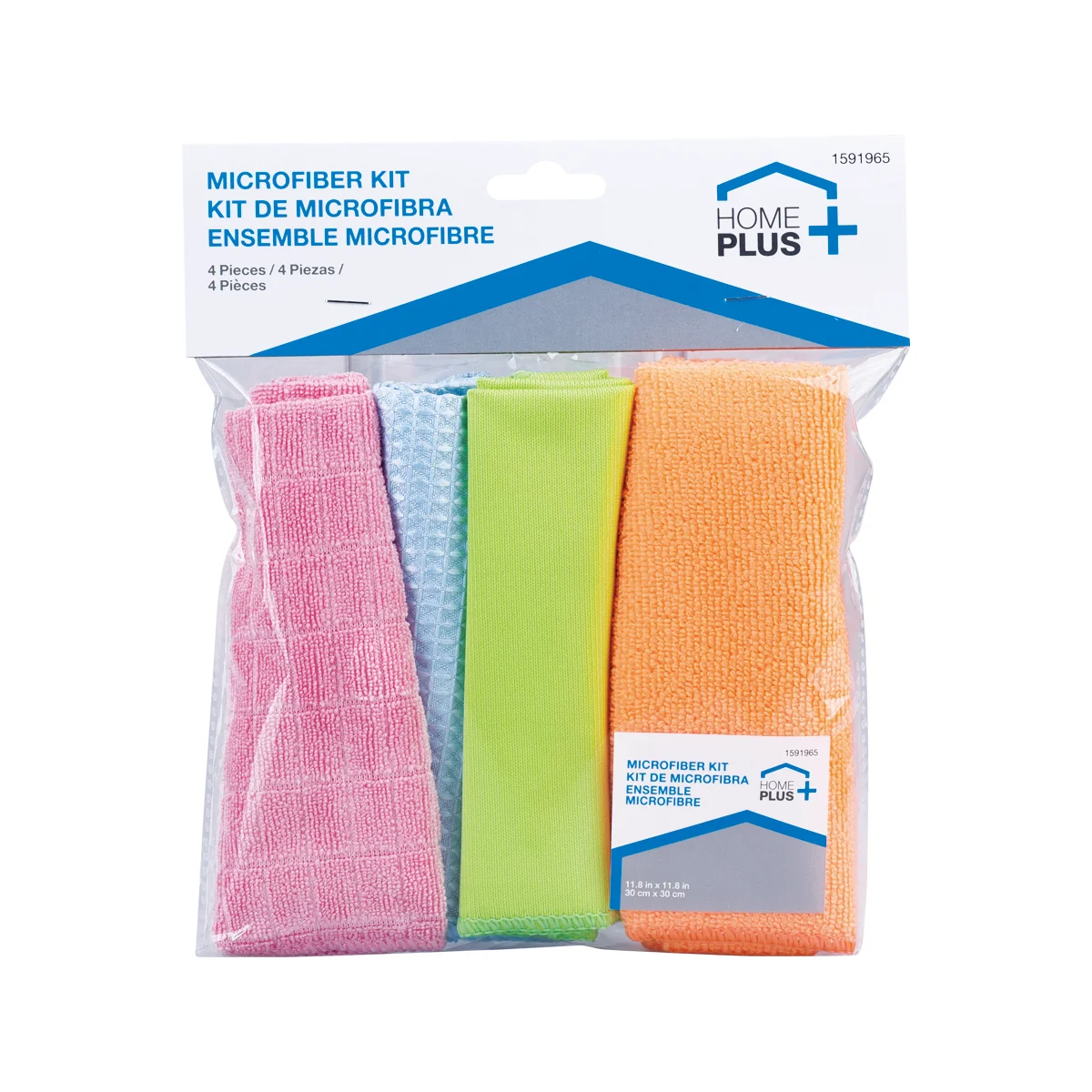 HOME PLUS GÓI 4 KHĂN VẢI MICROFIBER 30X30CM