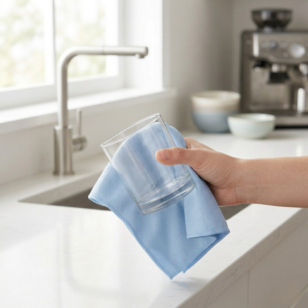 ACE GÓI 2 KHĂN LAU KÍNH MICROFIBER 30X40CM