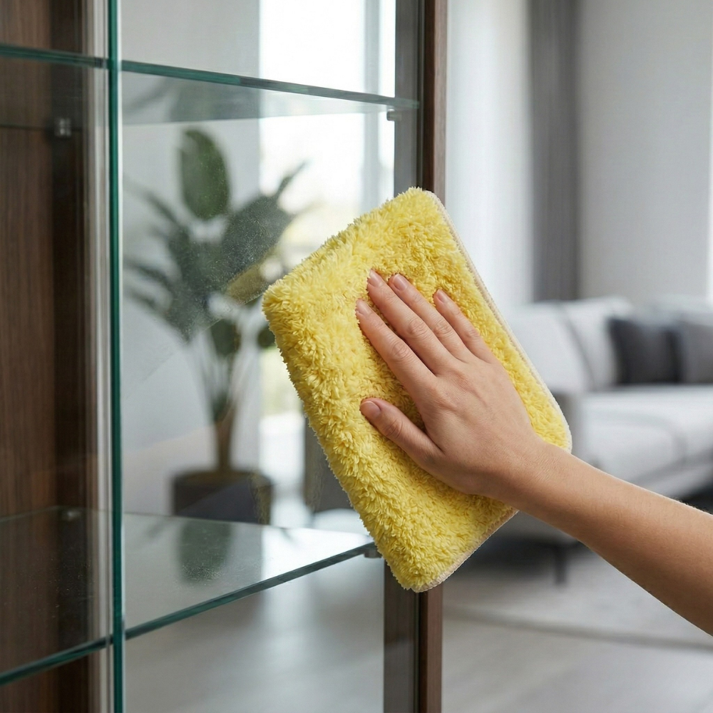 ACE GÓI 2 KHĂN LAU BỤI MICROFIBER 30X40CM MÀU VÀNG