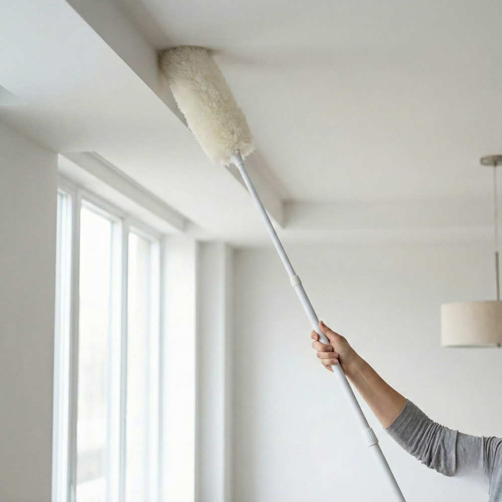 ETTORE CHỔI LAU BỤI ĐẦU LAU LÔNG CỪU LAMBERT 1.5M