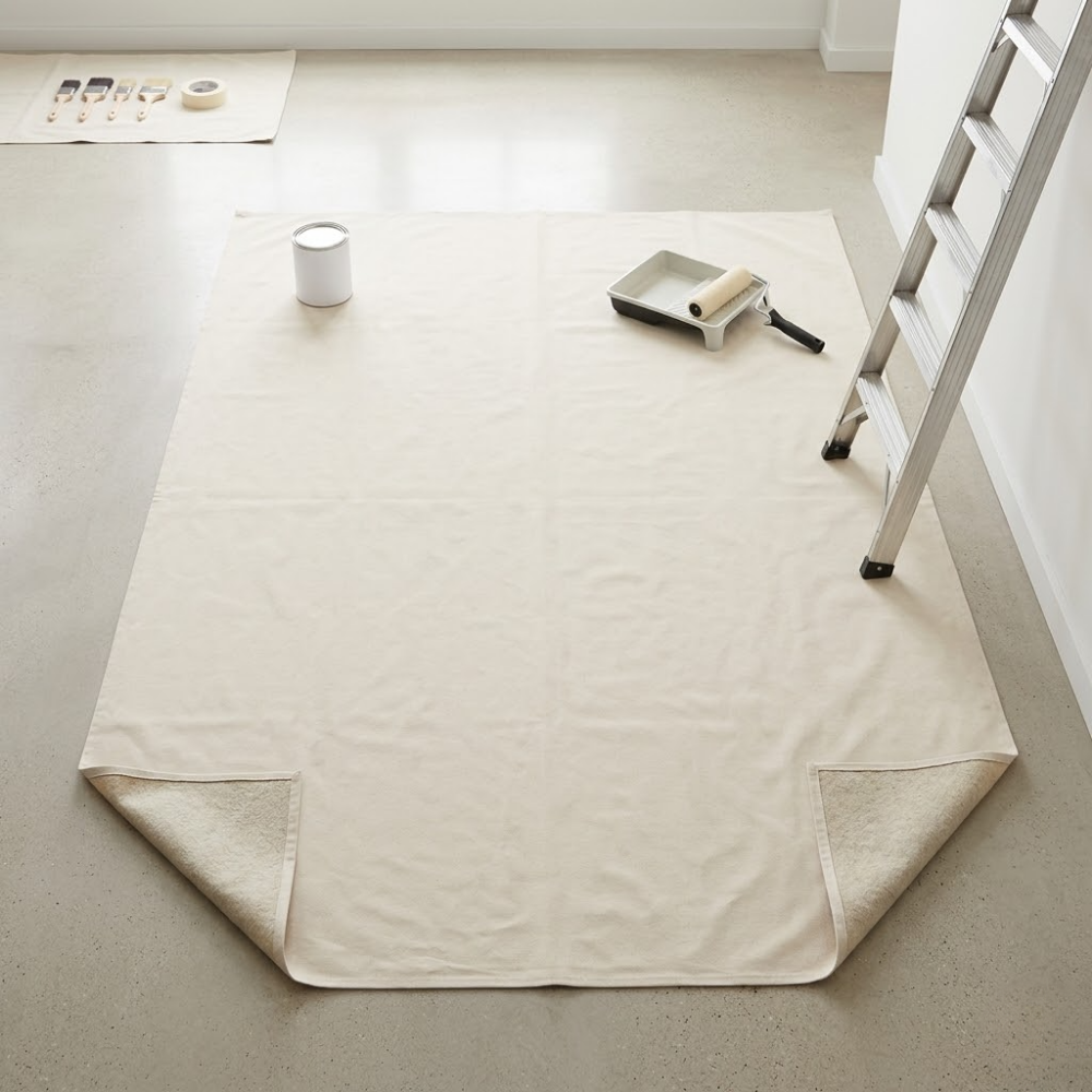 TẤM PHỦ CHẮN SƠN VẢI BẠT/NỈ SUPERTUFF 2.74X3.65M