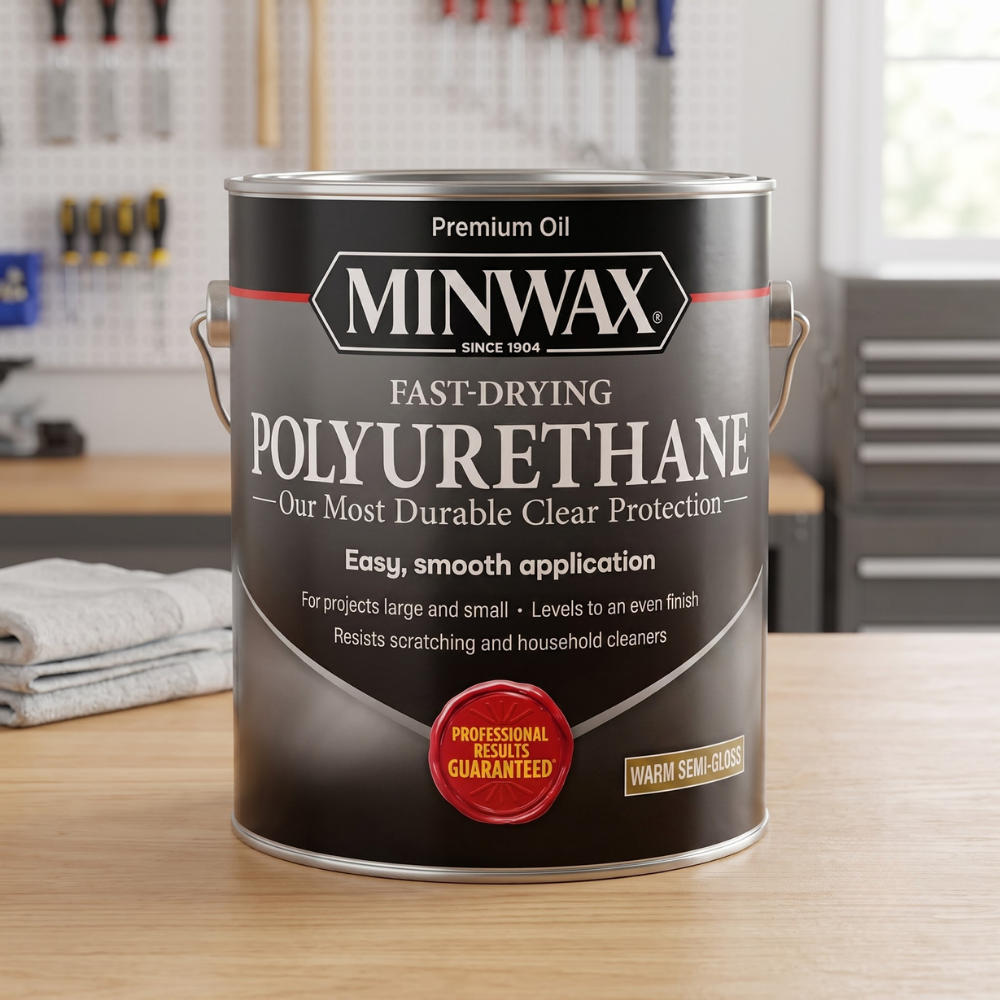 SƠN POLYURETHANE KHÔ NHANH MINWAX 3.79L-BÓNG MỜ
