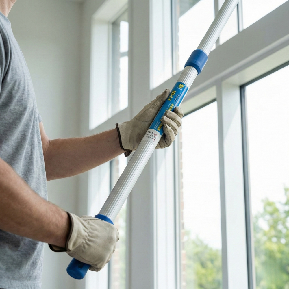 ETTORE SÀO NỐI DÀI NHÔM GẮN DỤNG CỤ VỆ SINH 2.44M