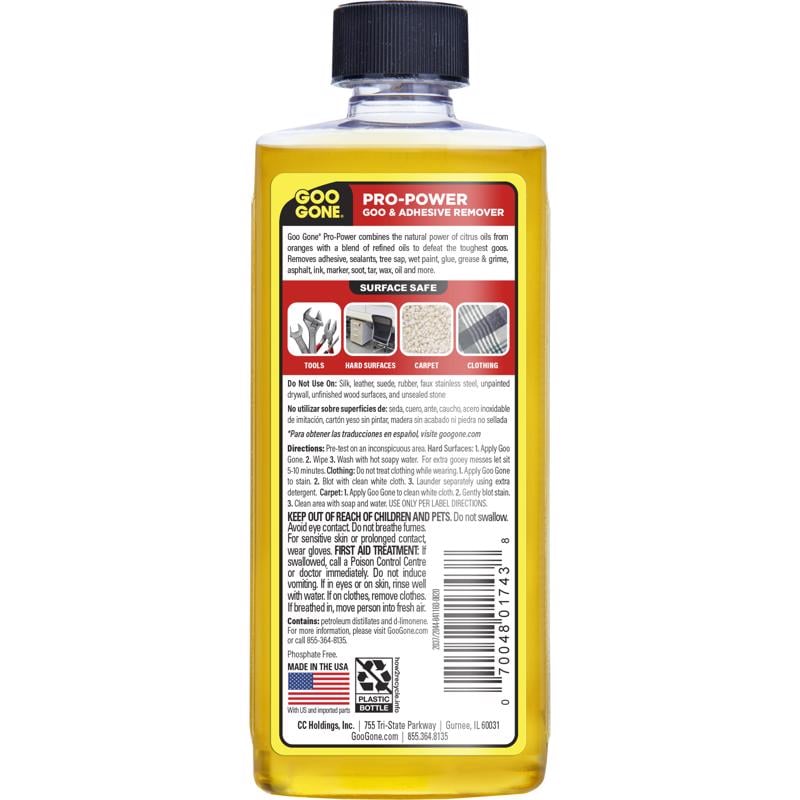GOO GONE DUNG DỊCH TẨY KEO BỀ MẶT ĐỒNG/CROM 237ML