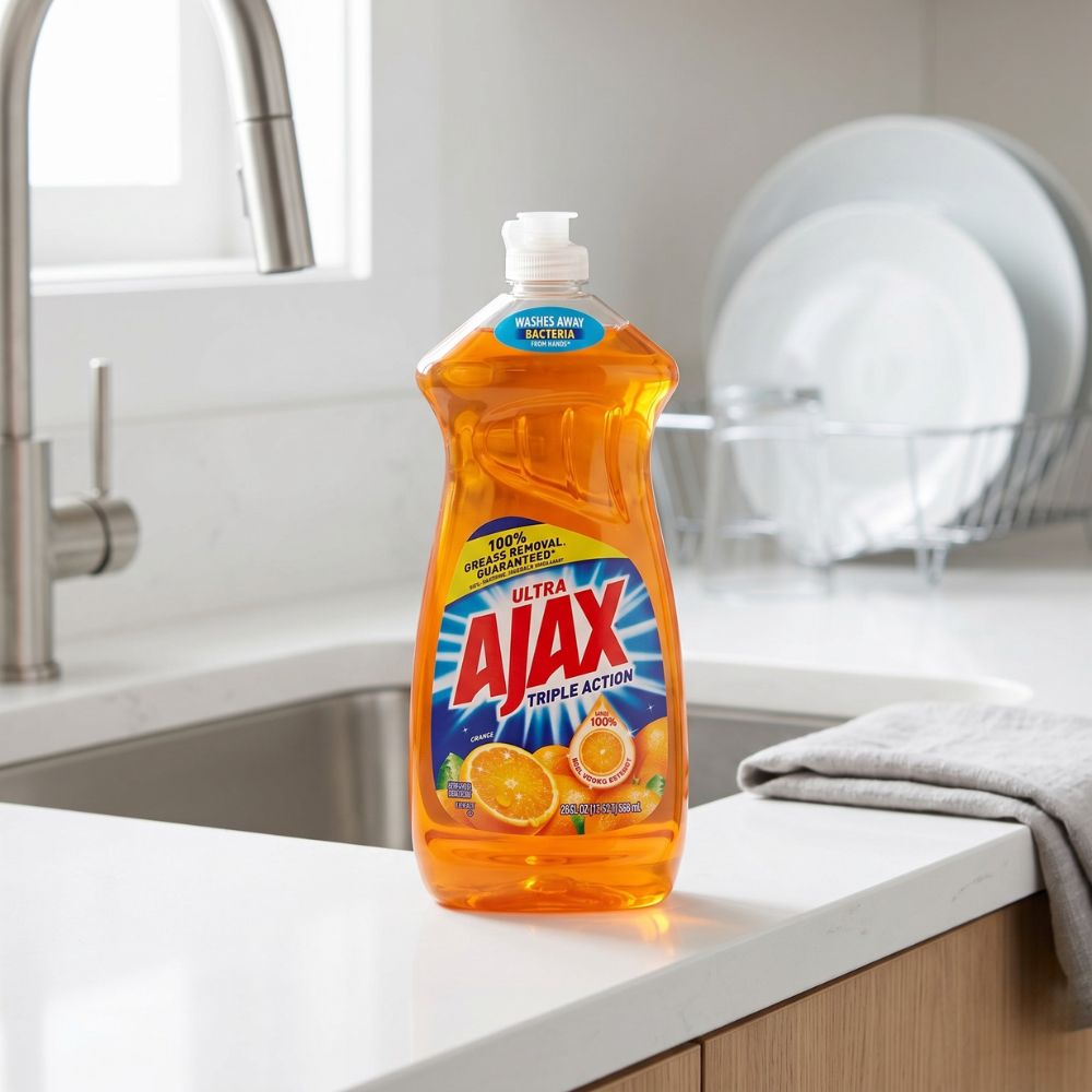 AJAX NƯỚC RỬA CHÉN HƯƠNG CAM 828ML