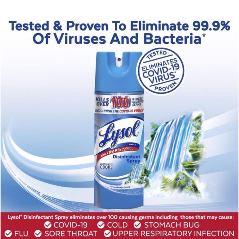LYSOL XỊT KHỬ TRÙNG HƯƠNG SPRING WATERFALL