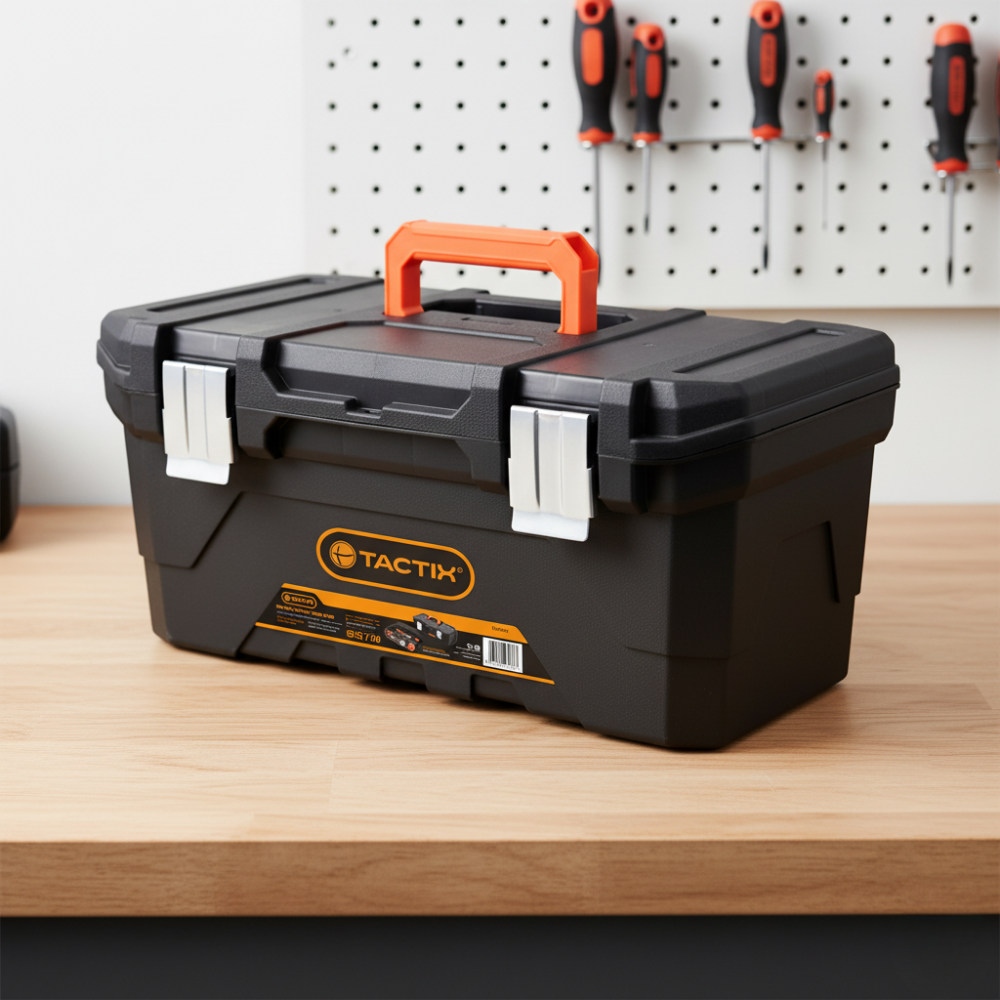 HỘP DỤNG CỤ KHÓA THÉP TACTIX 58.5X28.8X25.5CM NHỰA