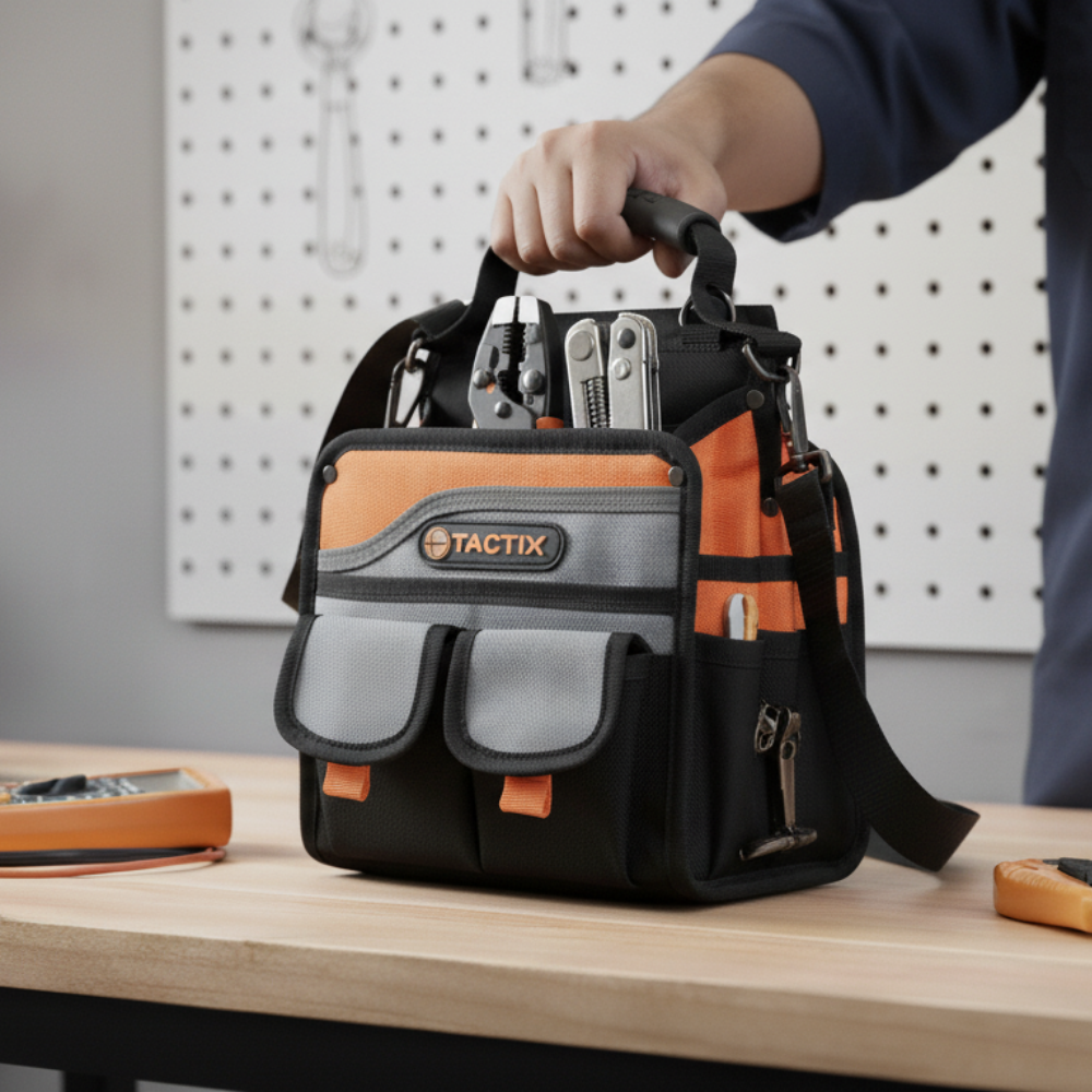 TÚI DỤNG CỤ 16 NGĂN TACTIX 21X9X29CM BÀNG VẢI