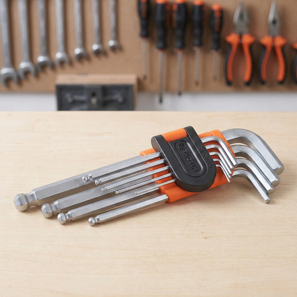 KHÓA LỤC GIÁC VẶN ĐAI ỐC CHỮ L ĐẦU BI TACTIX