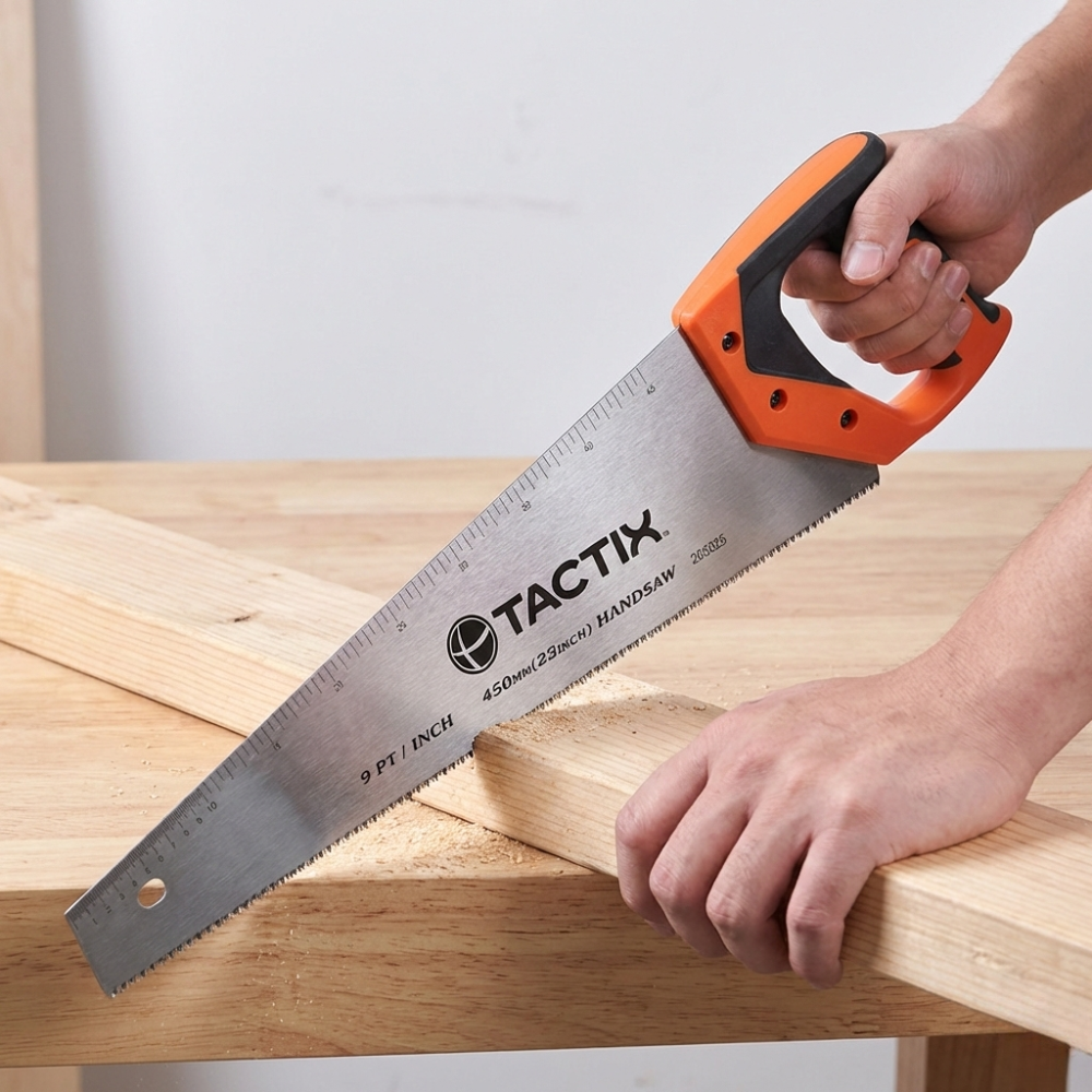 CƯA CẦM TAY 3 CẠNH TACTIX 265022 BẰNG THÉP 450MM