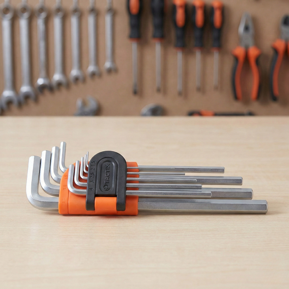 BỘ 9 KHÓA LỤC GIÁC CHỮ L TACTIX NHIỀU KÍCH CỠ