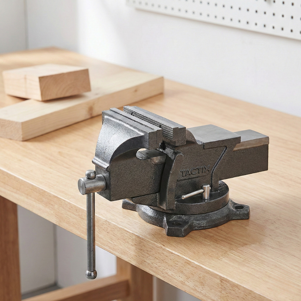Ê TÔ KẸP CHẾ BIẾN GỖ TACTIX BẰNG THÉP 150MM