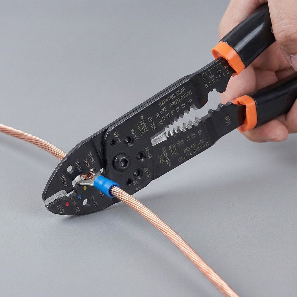 KÌM CẮT DÂY ĐIỆN ĐA NĂNG TACTIX 215MM BẰNG THÉP