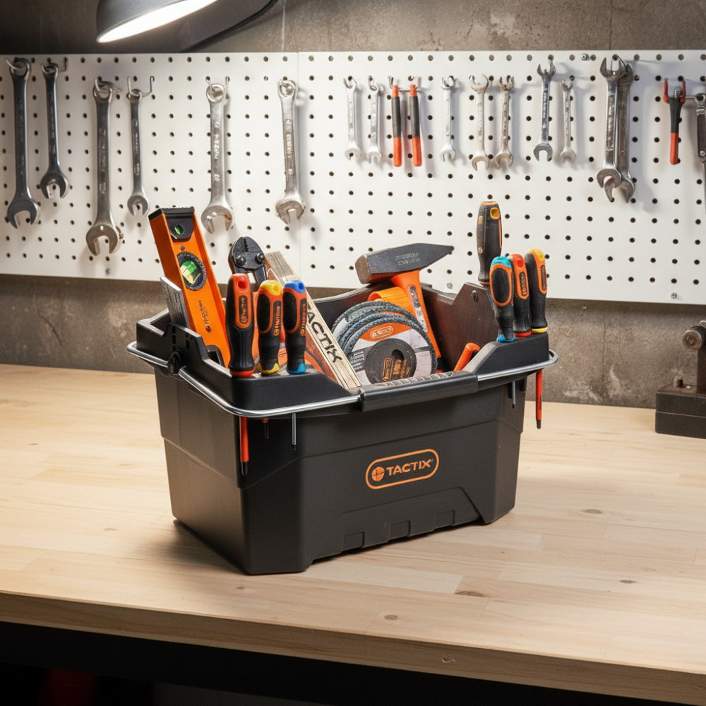 GIỎ ĐỰNG DỤNG CỤ TACTIX 42.9X30.8X25.8CM BẰNG NHỰA