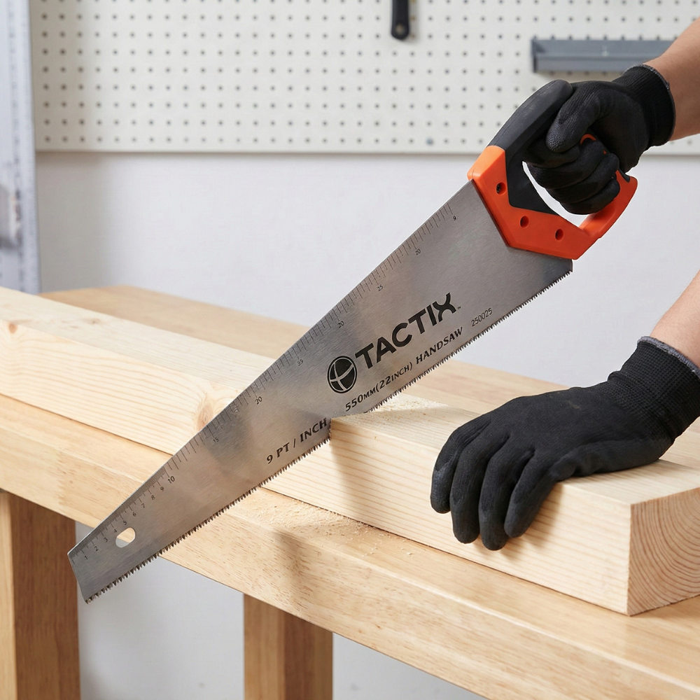 CƯA CẦM TAY TACTIX 265025 BẰNG THÉP 550MM