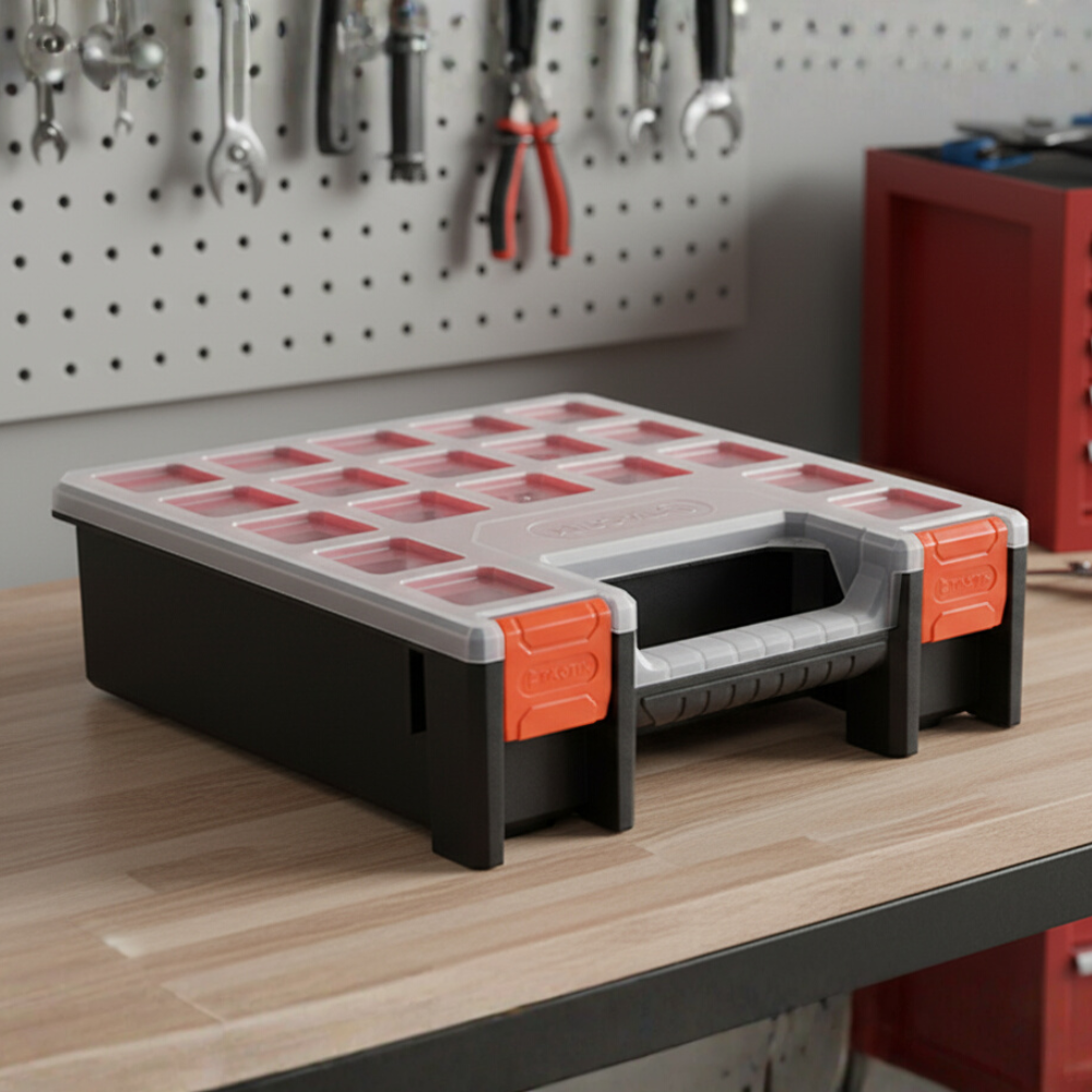 HỘP ĐỰNG TACTIX 320160# 9 NGĂN 29.5X31.5X9.7CM