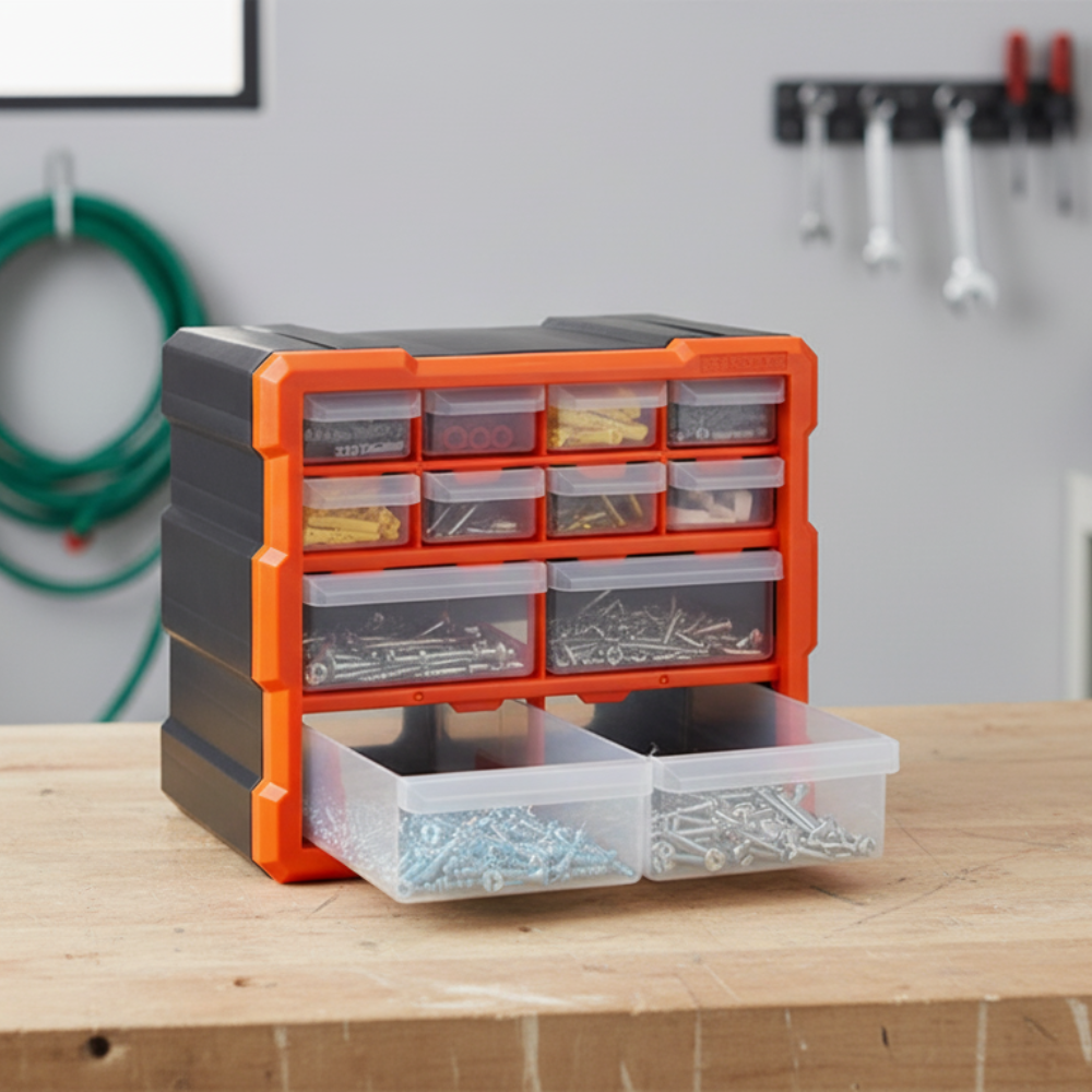 HỘP ĐỰNG 12 NGĂN TACTIX 320630# NHỰA 26X27X16CM