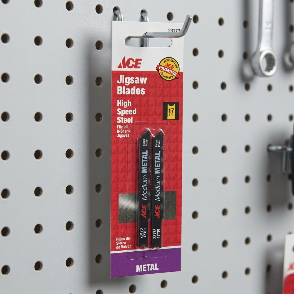 BỘ 2 LƯỠI CƯA KIM LOẠI BẰNG THÉP ACE 69.8MM 17 TPI