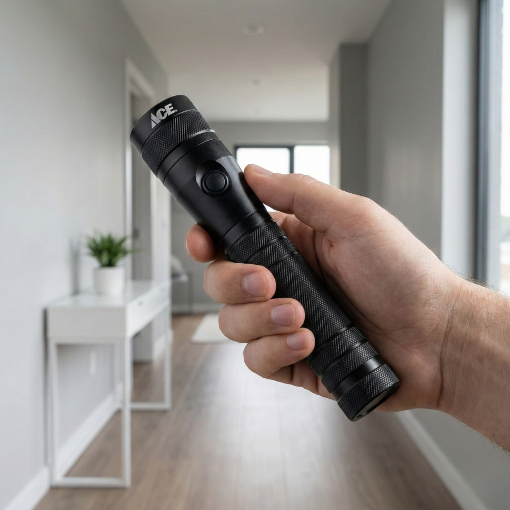 ĐÈN PIN LED BẰNG NHÔM HIỆU ACE 120 LUMEN 3W