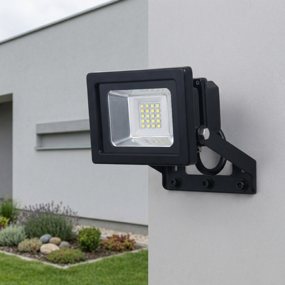 ĐÈN LED AN NINH CẢM ỨNG HIỆU ACE MÀU ĐEN 10W 800